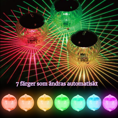 Färgsprak Solcellsbollar-LED